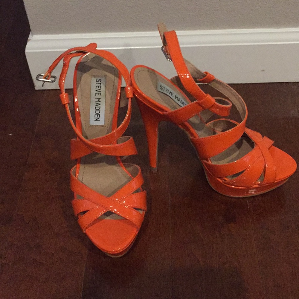 Cute orange stilettos